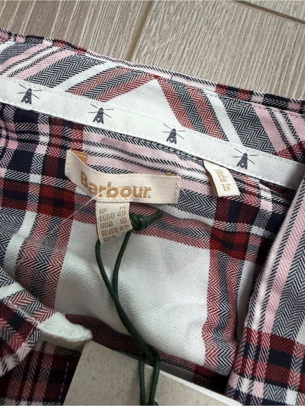 Barbour Bethwin Button Down Plaid Shirt in Cloud Check Brit fall autumn preppy - Picture 5 of 6